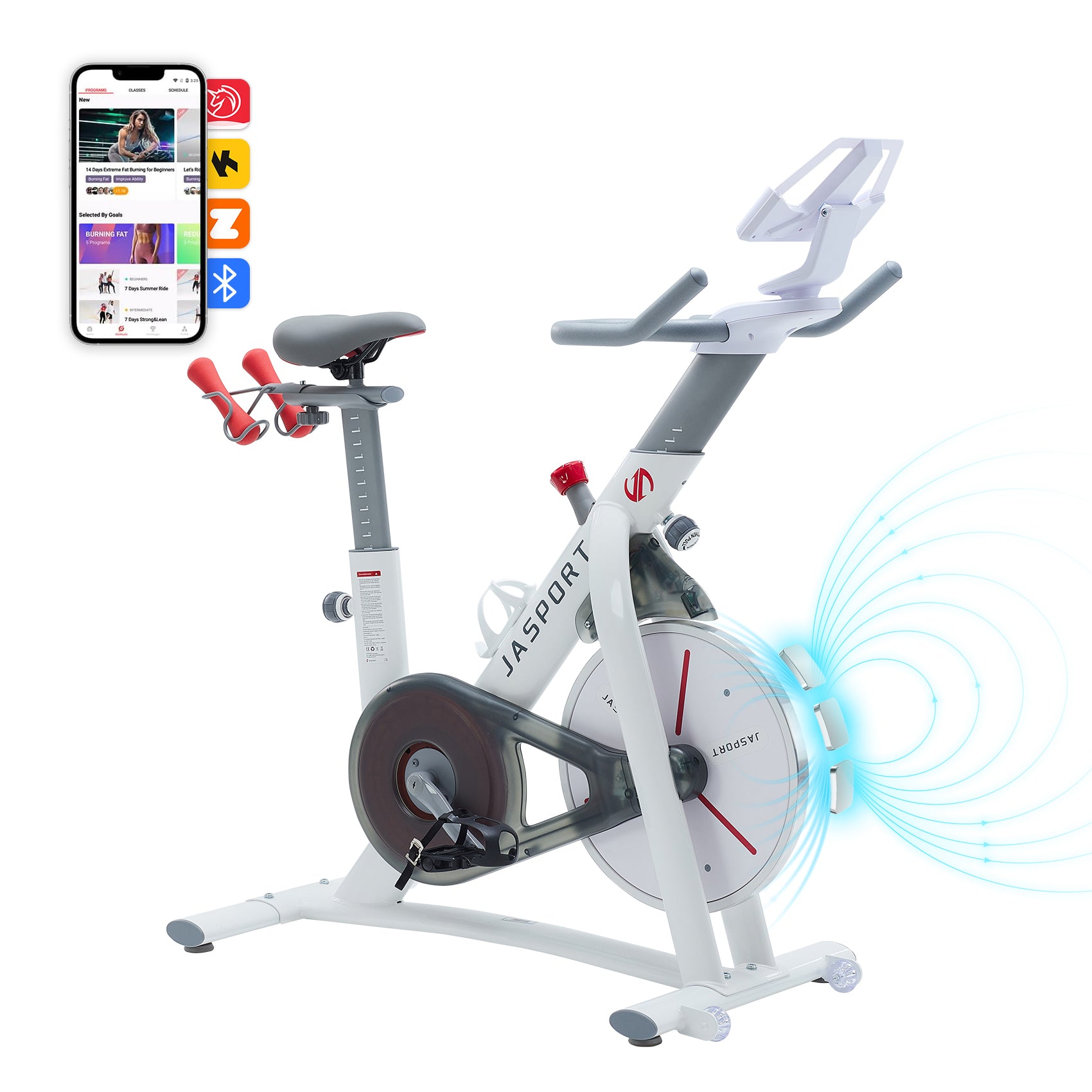JASPORT S3 Bicicleta indoor inteligente – Blanco