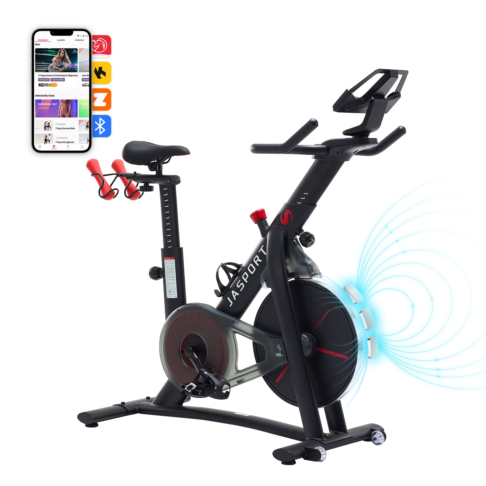 JASPORT S3 Bicicleta indoor inteligente – Negro