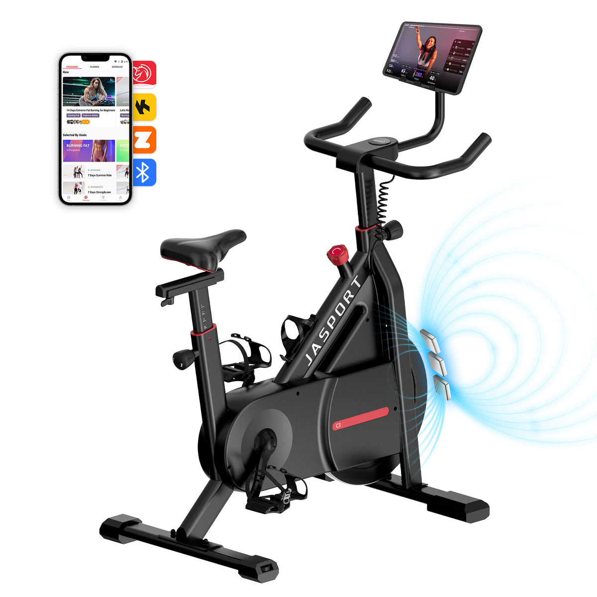 JASPORT C3 Bicicleta indoor inteligente
