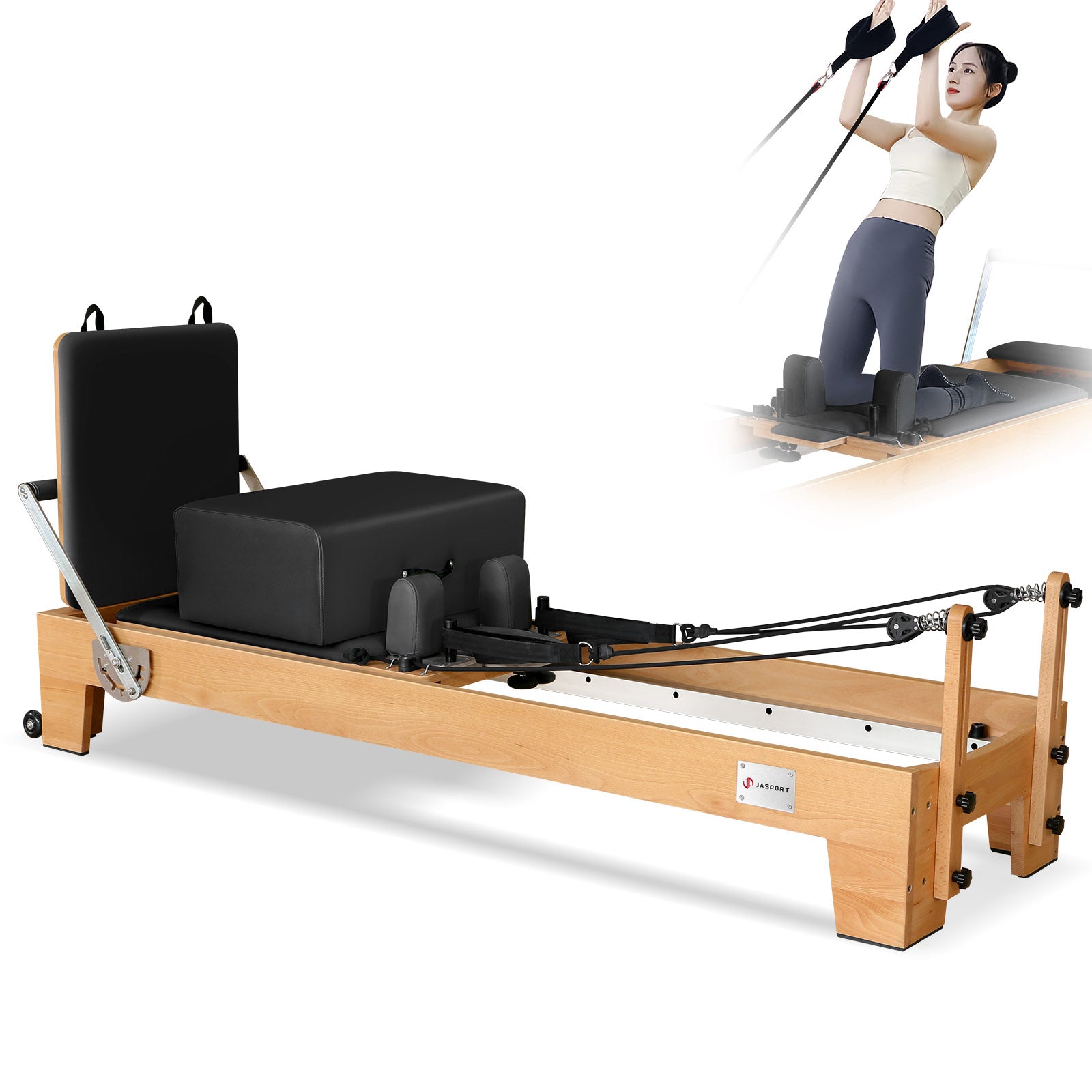JASPORT P80 Reformer Pilates de madera de haya