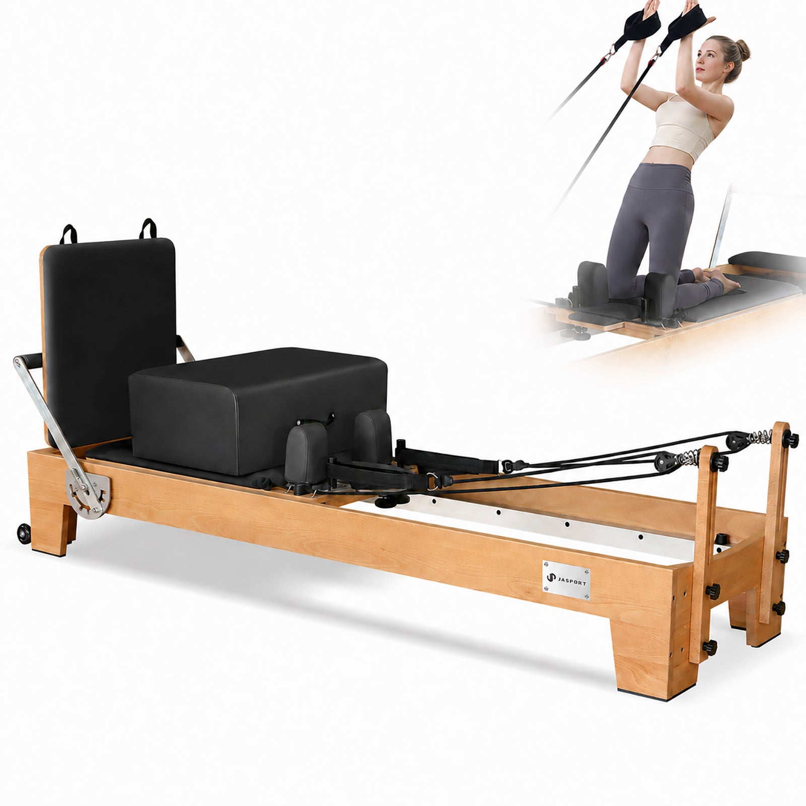 JASPORT P80 Reformer Pilates de madera de haya