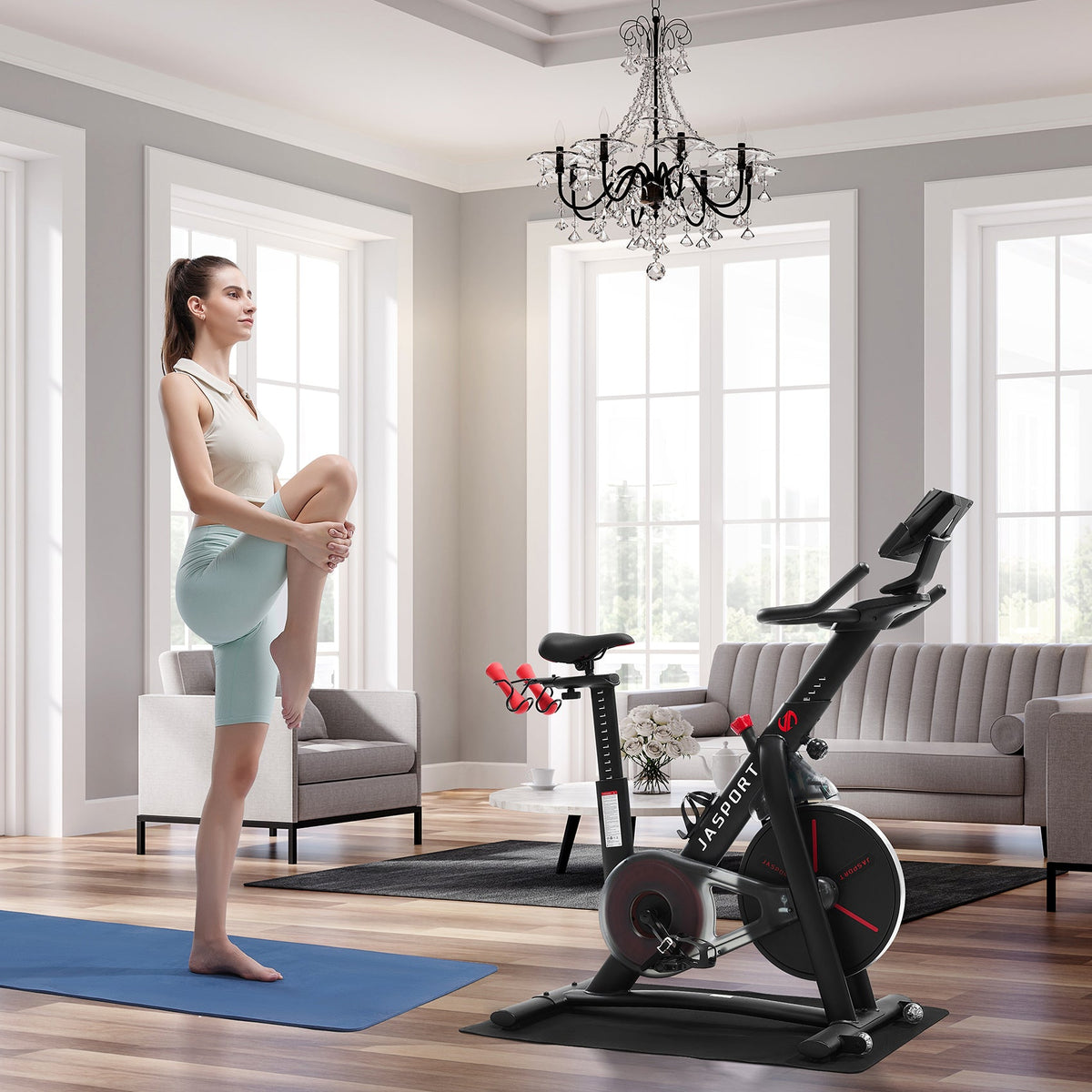 Bicicleta estática JASPORT S3 Smart (negra)