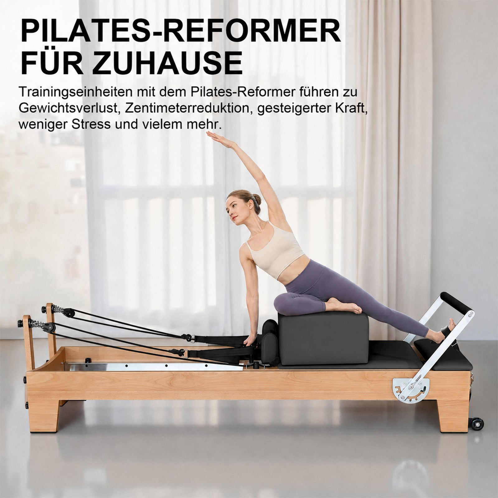 JASPORT P80 Reformer Pilates de madera de haya
