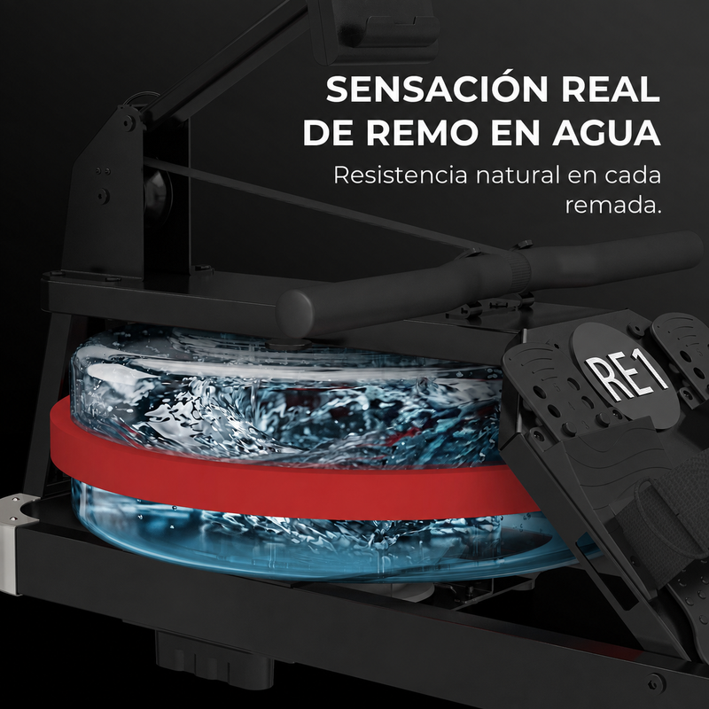JASPORT RE1 Máquina de remo de agua plegable para entrenar en casa