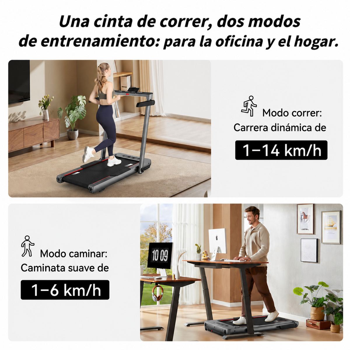 Cinta de correr 2 en 1 JASPORT GL3 para el hogar