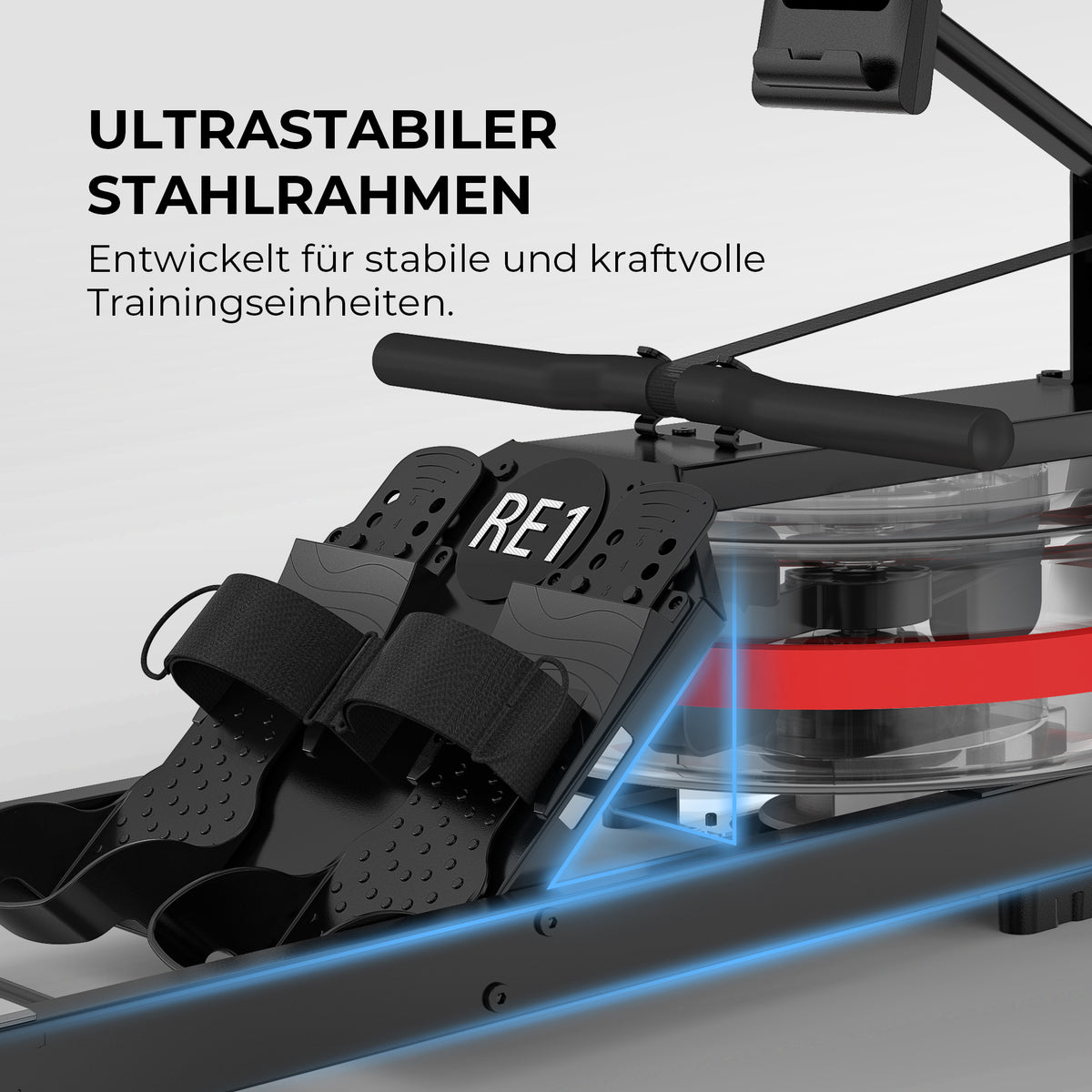 JASPORT RE1 Máquina de remo de agua plegable para entrenar en casa