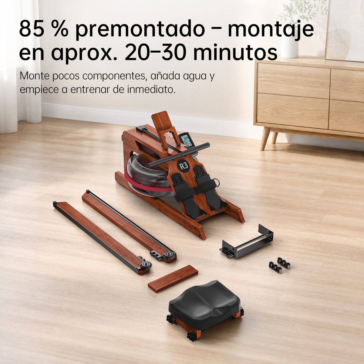 JASPORT R3 Máquina de Remo de Agua Plegable para Casa (Sapeli)
