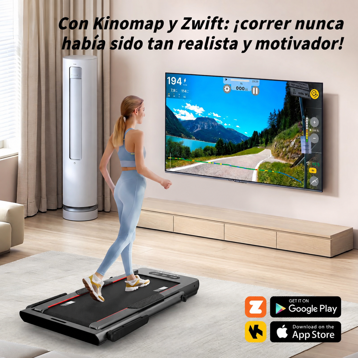Cinta de correr 2 en 1 JASPORT GL3 para el hogar