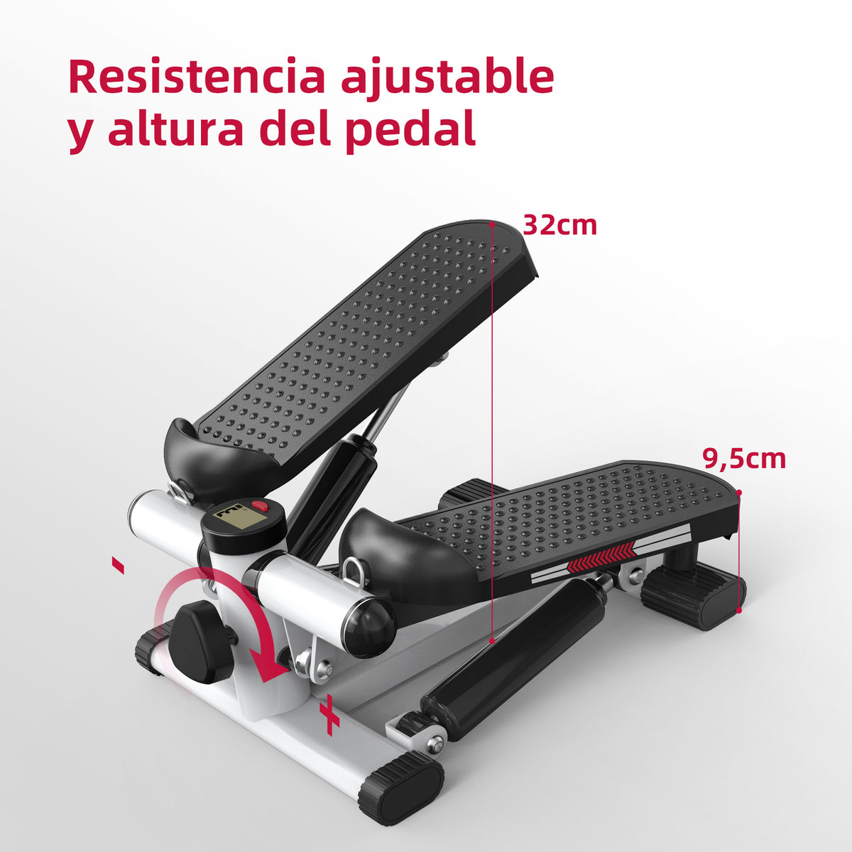 Mini stepper JASPORT ST1 para uso doméstico (modelo blanco)