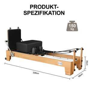 JASPORT P80 Reformer Pilates de madera de haya