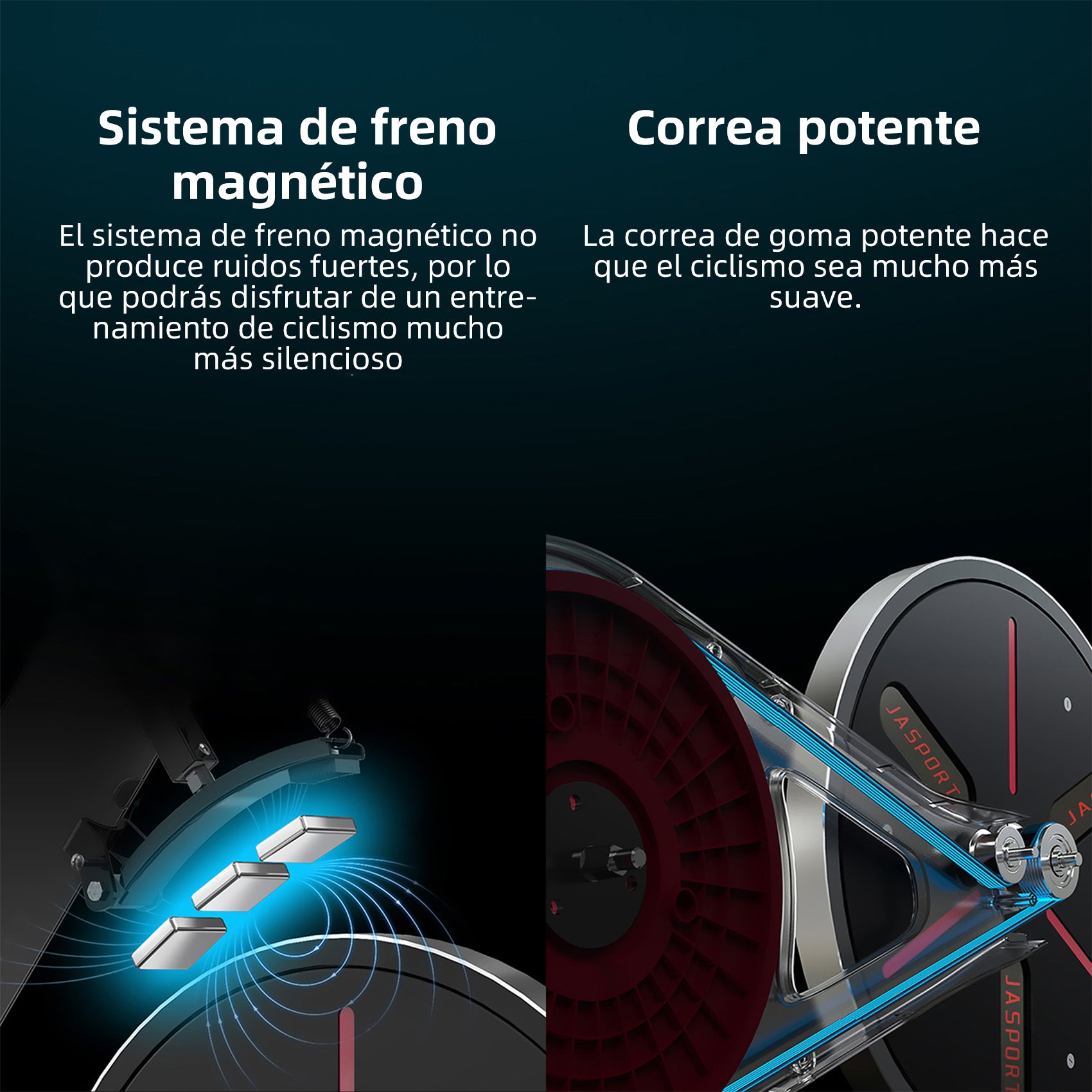 JASPORT S3 Bicicleta indoor inteligente – Negro