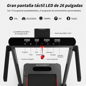 Cinta de correr 2 en 1 JASPORT GL3 para el hogar