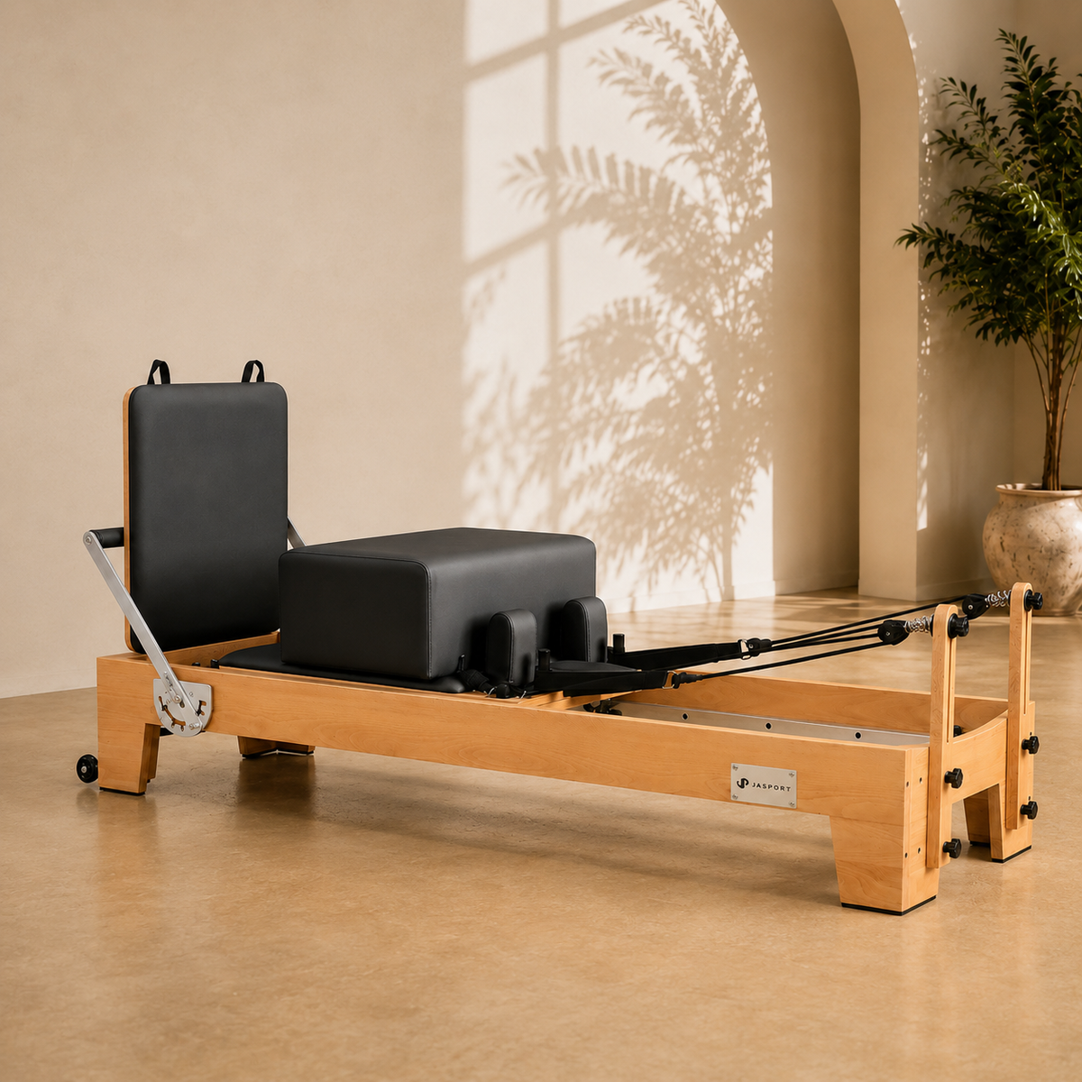 Reformer de Pilates JASPORT P80 de madera de haya