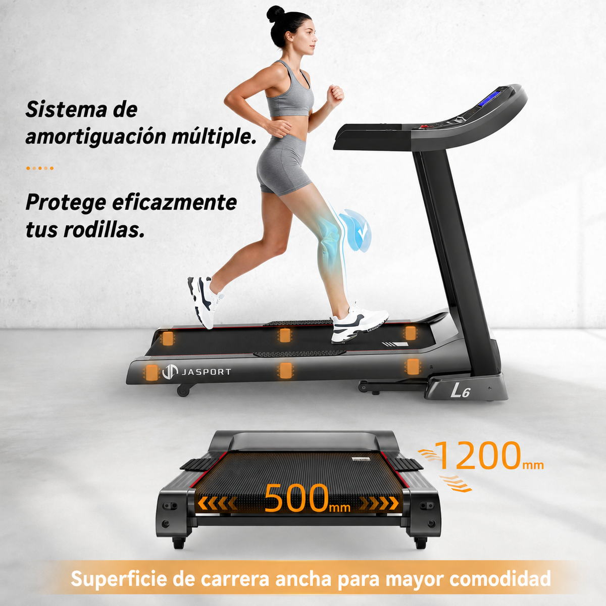 Cinta de correr plegable JASPORT L6 para el hogar